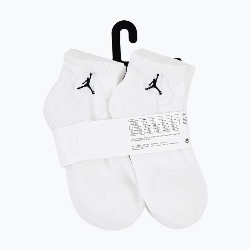 Ponožky Jordan JHN Eeryday Essentials 6 párov biele 4