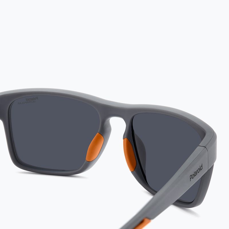 Pánske slnečné okuliare Polaroid PLD 7052/S matte grey/silver mirror polarized high contrast 5
