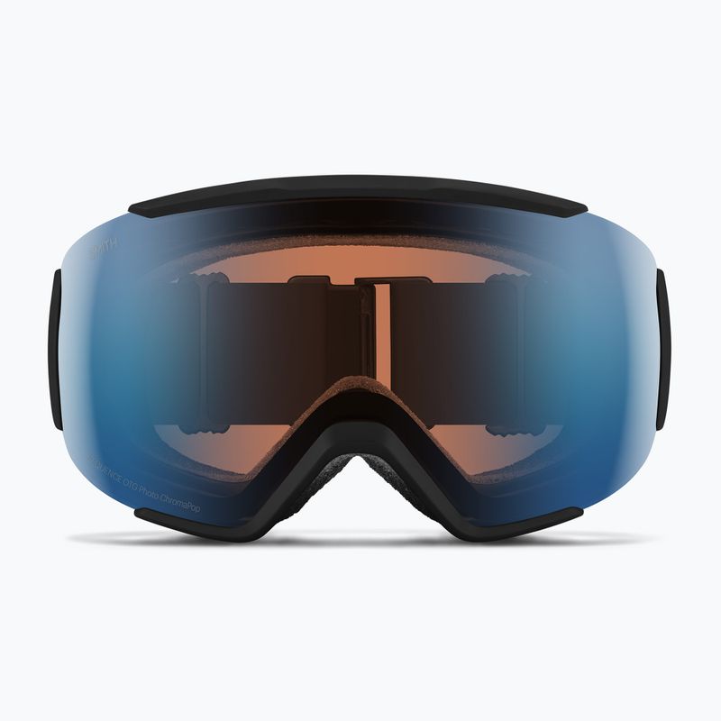 Lyžiarske okuliare Smith Sequence OTG black/chromapop pro photochromic blue mirror 2