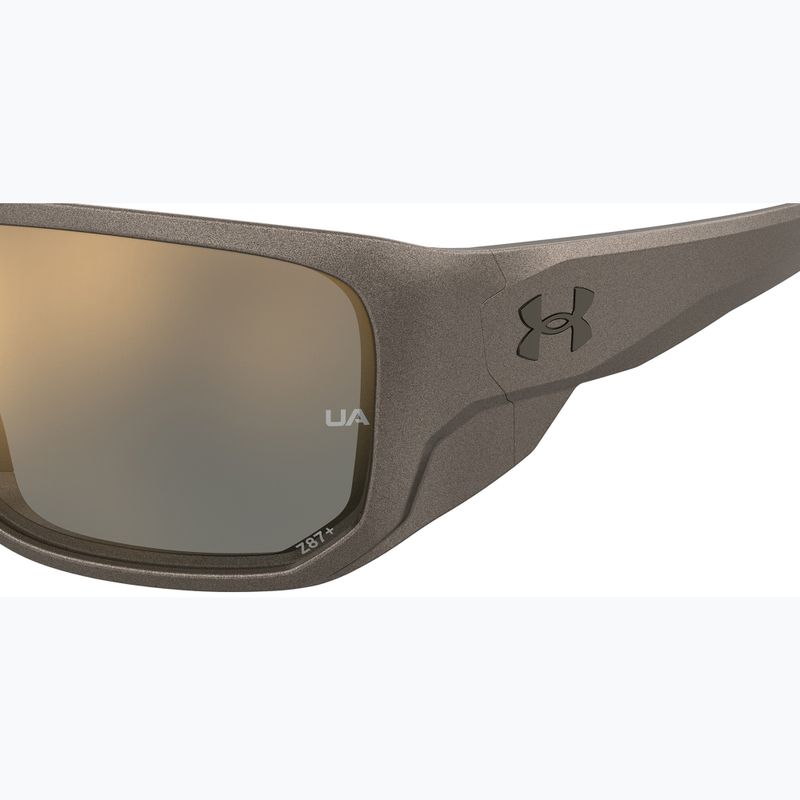 Pánske slnečné okuliare Under Armour Attack MD S3 brwn metlzed/gold mirror oleophobic 7