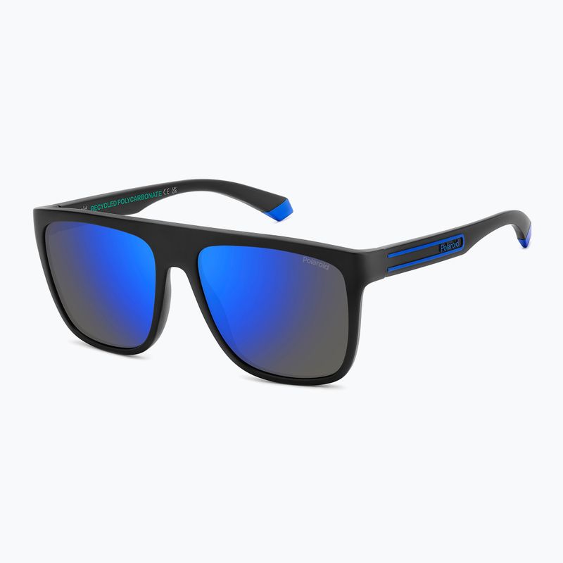 Pánske slnečné okuliare Polaroid PLD 2162/S matte black blue/blue mirror polarized 2