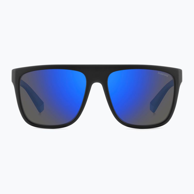 Pánske slnečné okuliare Polaroid PLD 2162/S matte black blue/blue mirror polarized 3