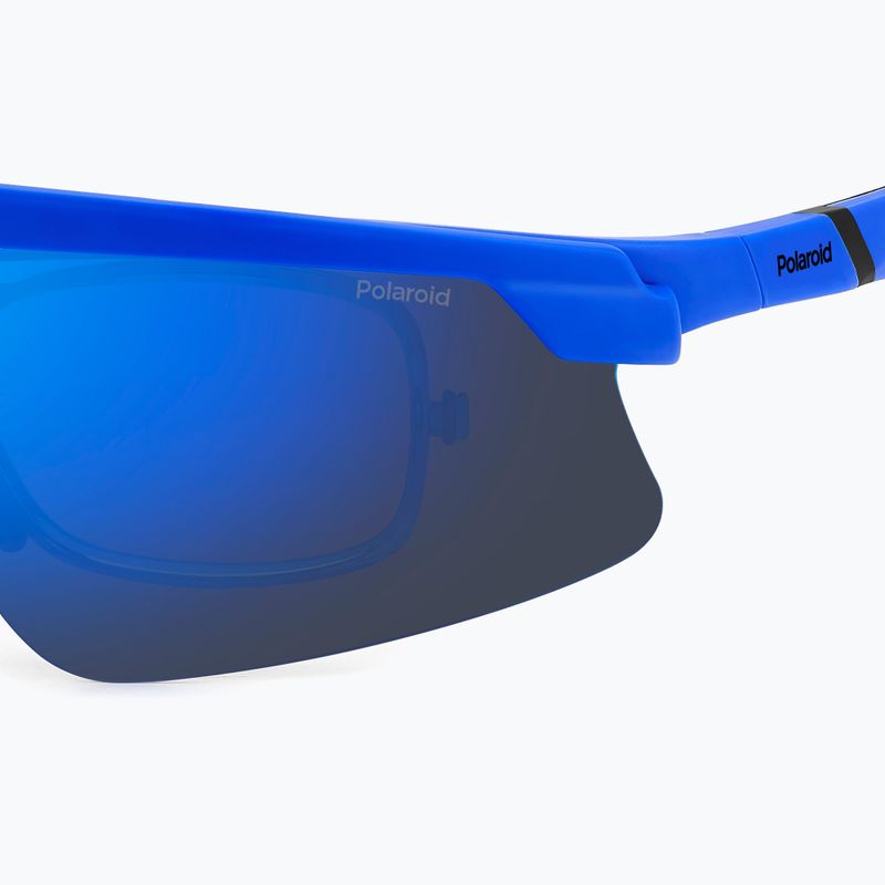 Pánske slnečné okuliare Polaroid PLD 7056/CI/S matt blue/blue mirror polarized 5