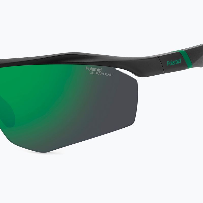 Pánske slnečné okuliare Polaroid PLD 7055/S matte black green/green mirror polarized hc 7