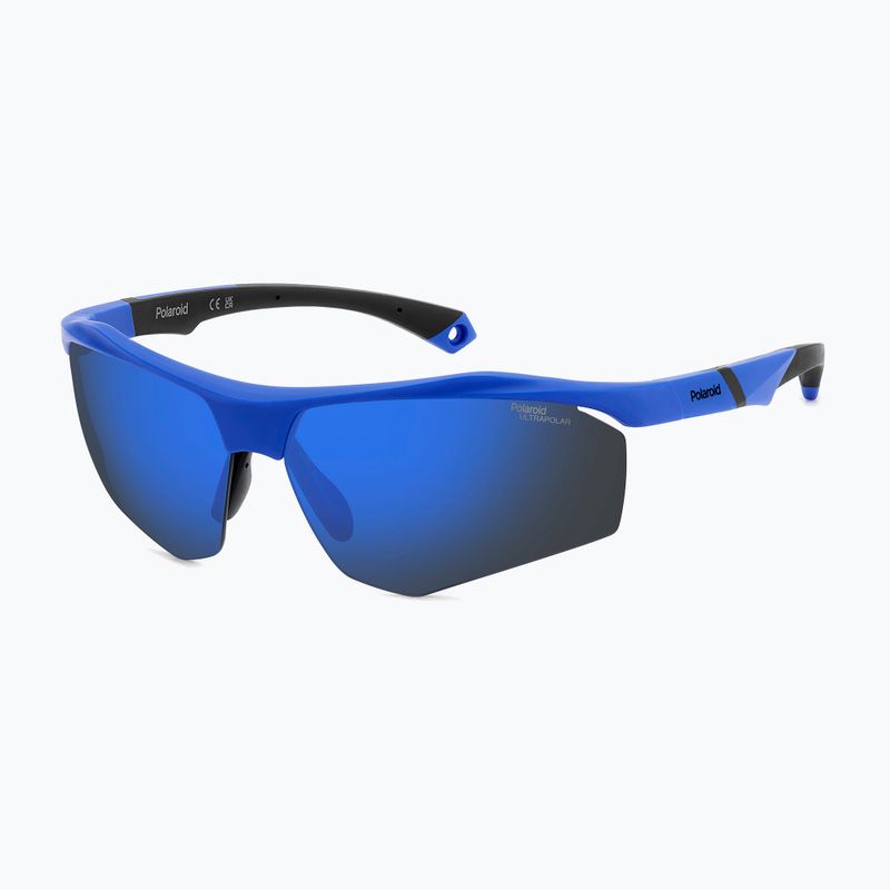 Slnečné okuliare Polaroid PLD 7055/S matte blue/blue mirror polarized high contrast 2