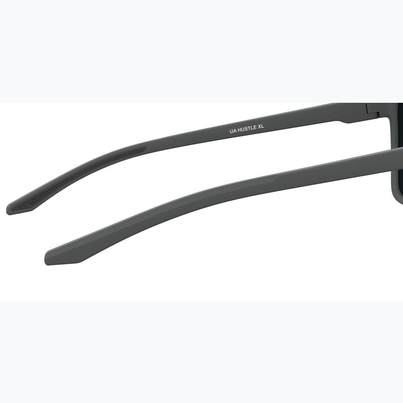 Slnečné okuliare Under Armour Hustle XL S3 Matné sivé/zelené viacvrstvové oleofóbne okuliare 8