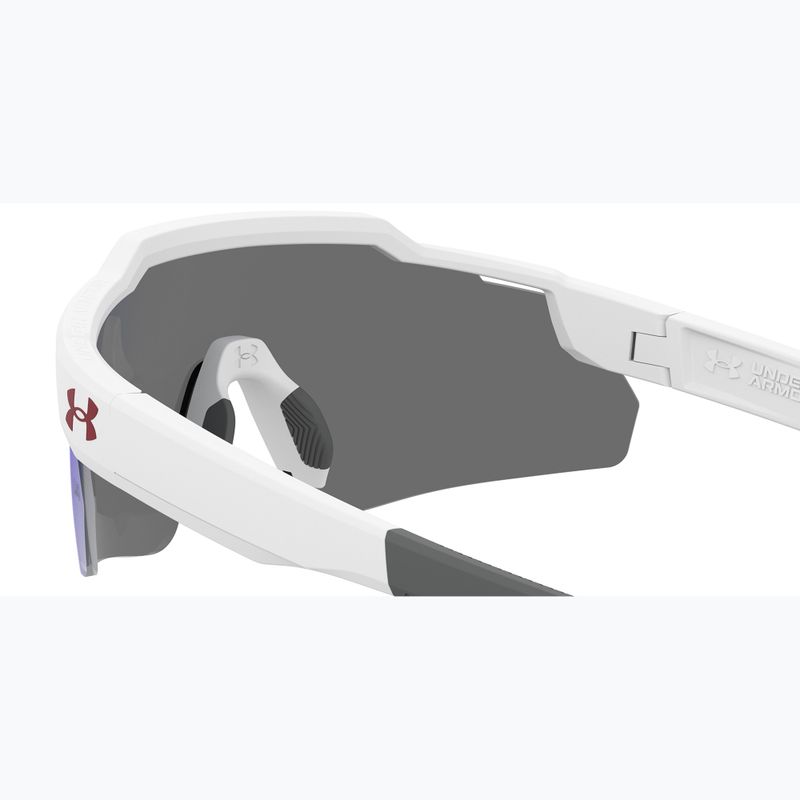Detské slnečné okuliare Under Armour Levelup Jr S3 matné biele modré/modré viacvrstvové 6