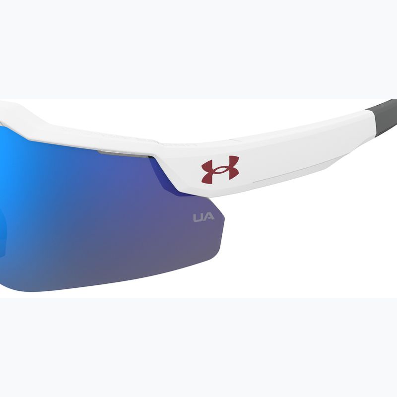Detské slnečné okuliare Under Armour Levelup Jr S3 matné biele modré/modré viacvrstvové 7