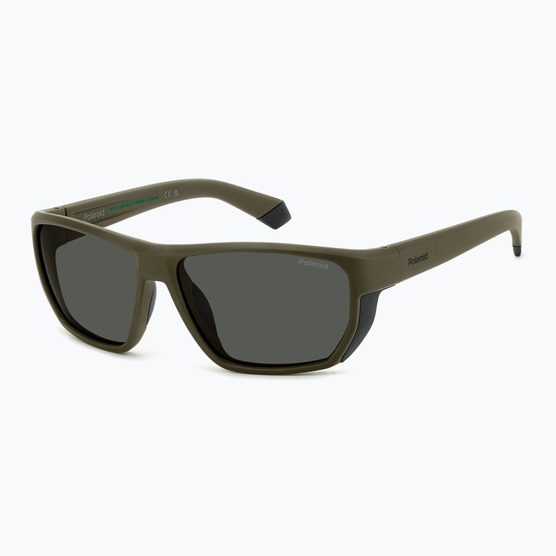 Pánske slnečné okuliare Polaroid PLD 7057/S matte green/grey polarized 2