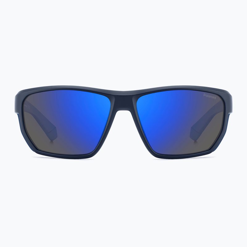 Pánske slnečné okuliare Polaroid PLD 7057/S matte blue/blue mirror polarized 3