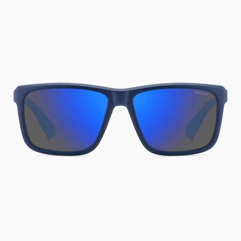 Pánske slnečné okuliare Polaroid PLD 2164/S matte blue/blue mirror polarized 3