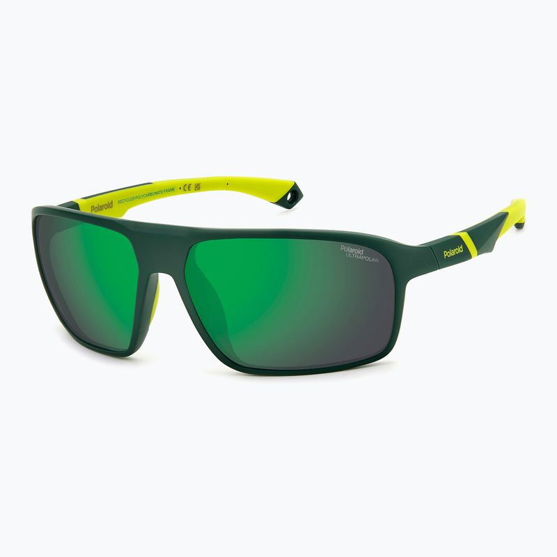 Pánske slnečné okuliare Polaroid PLD 7058/S matte green/green mirror polarized high contrast 2