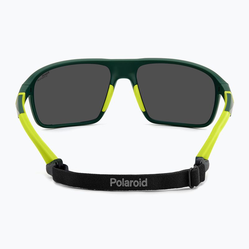Pánske slnečné okuliare Polaroid PLD 7058/S matte green/green mirror polarized high contrast 5
