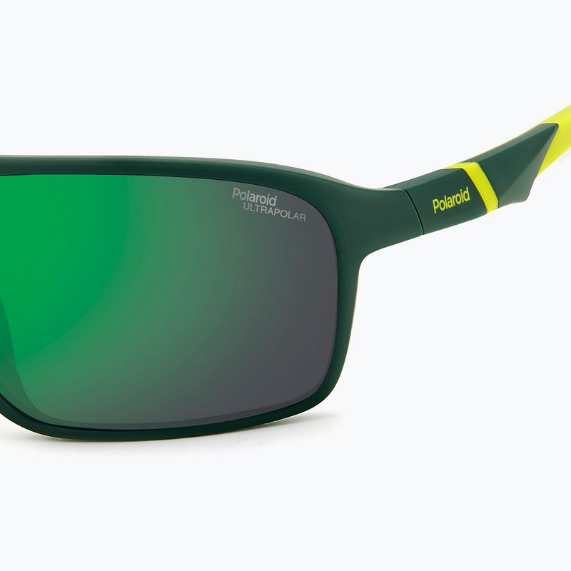 Pánske slnečné okuliare Polaroid PLD 7058/S matte green/green mirror polarized high contrast 6
