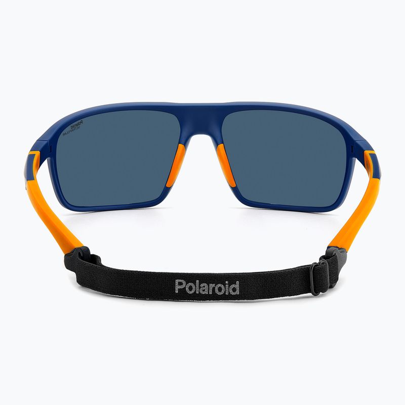 Pánske slnečné okuliare Polaroid PLD 7058/S matné modré/modré polarizačné okuliare s vysokým kontrastom 5