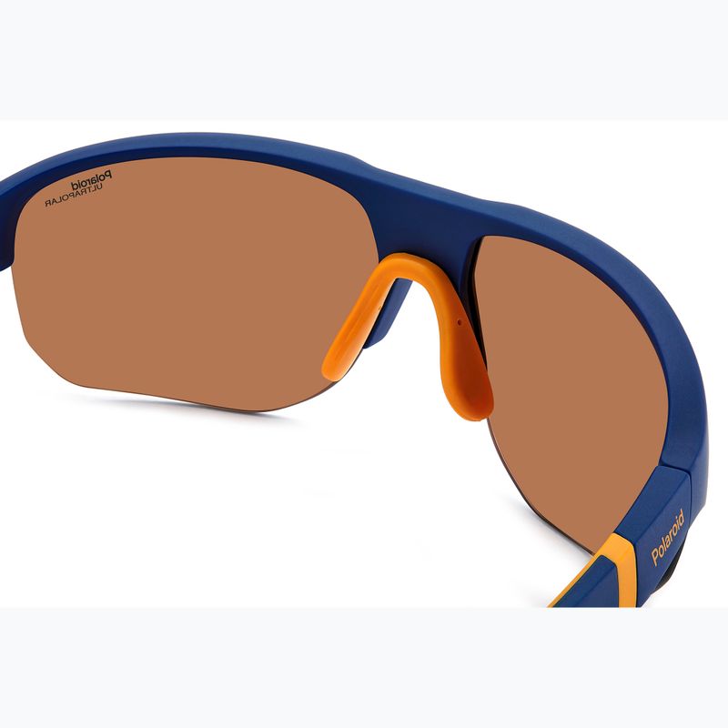 Pánske slnečné okuliare Polaroid PLD 7059/S matte blue orange/brown polarized high contrast 5