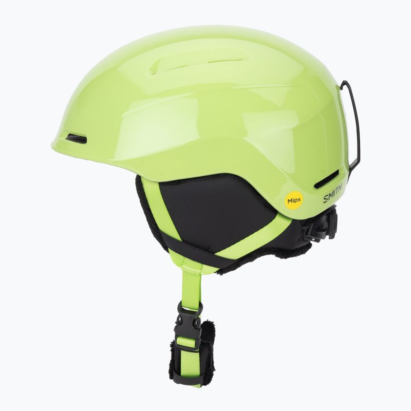 Detská lyžiarska prilba Smith Glide Jr Mips electric lime 3