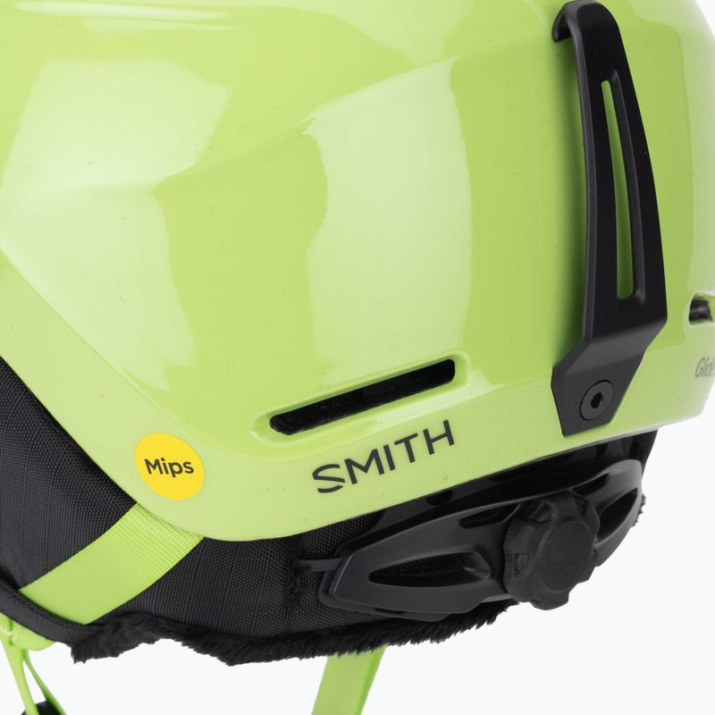 Detská lyžiarska prilba Smith Glide Jr Mips electric lime 8