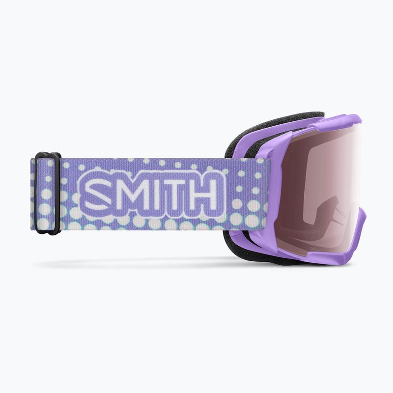 Detské lyžiarske okuliare Smith Daredevil S2 light lavender dot clouds/ignitor mirror antifog 2