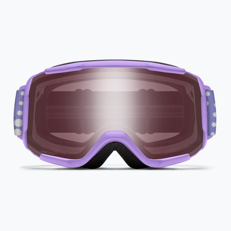 Detské lyžiarske okuliare Smith Daredevil S2 light lavender dot clouds/ignitor mirror antifog 3