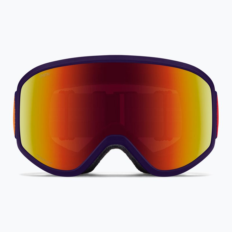 Detské lyžiarske okuliare Smith Reason OTG S3 deep plum gradient/red solx mirror antifog 2