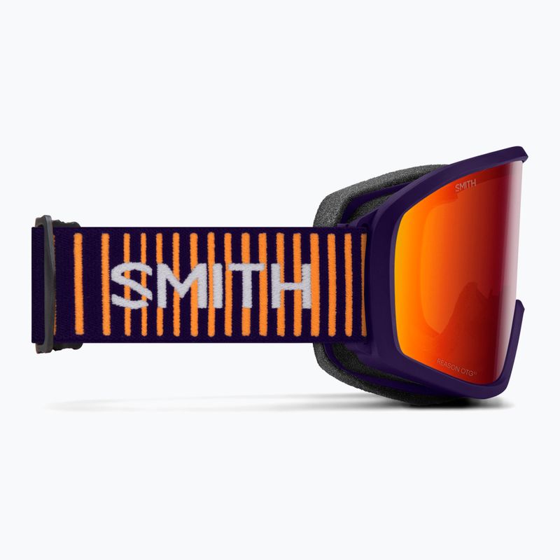 Detské lyžiarske okuliare Smith Reason OTG S3 deep plum gradient/red solx mirror antifog 3