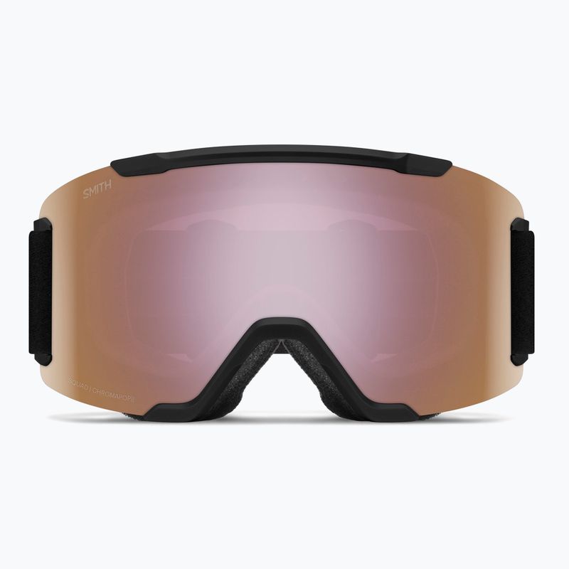 Lyžiarske okuliare Smith Squad S2 black/chromapop everyday rose gold mirror 2