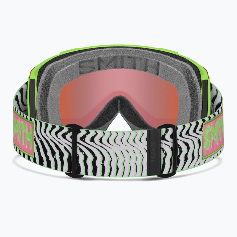 Lyžiarske okuliare Smith Squad S2 slime static shag/chromapop everyday green mirror 3