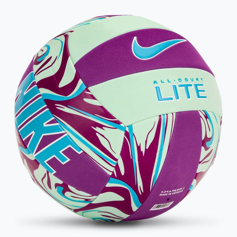 Volejbalová lopta Nike All Court Lite Volleyball Deflated size 5 vivid purple/mint foam/baltic blue 2