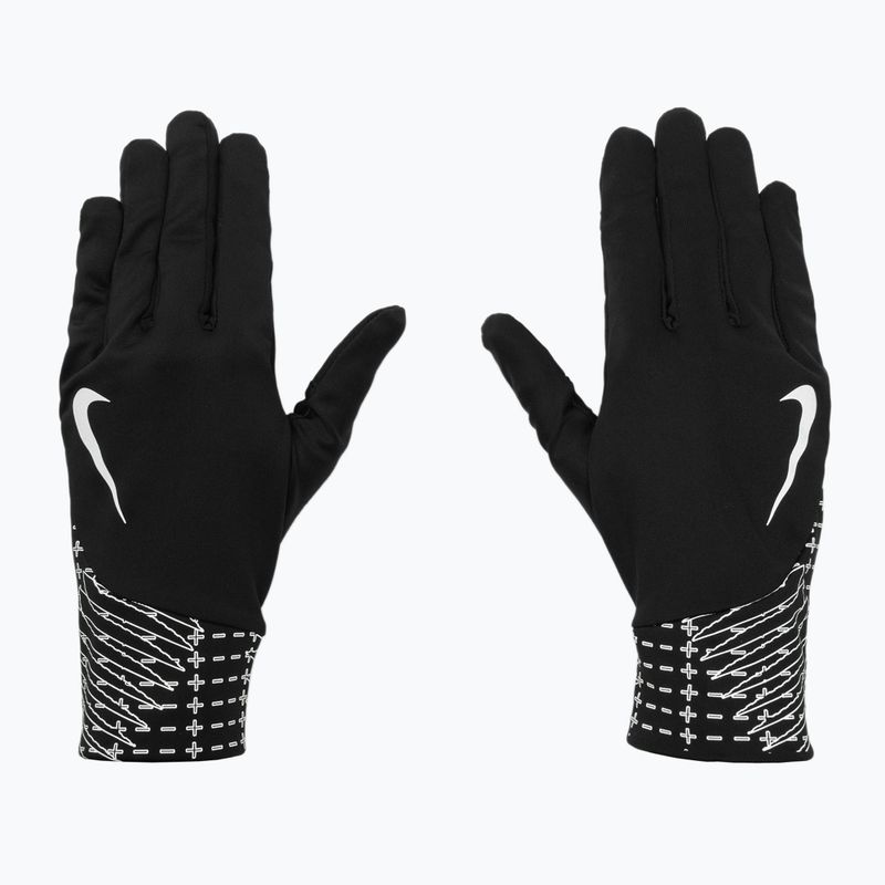 Pánske bežecké rukavice Nike Pacer Lightweight RG Reflective black/silver 2