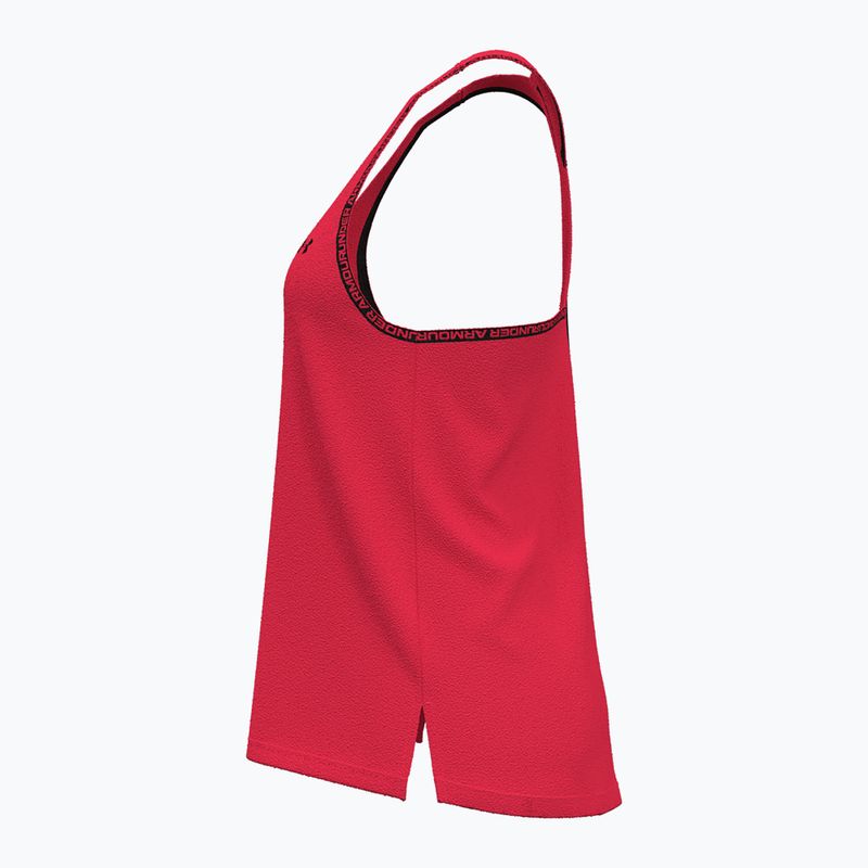 Dámske fitness tielko tank top Under Armour Knockout Tank racer red/black 4