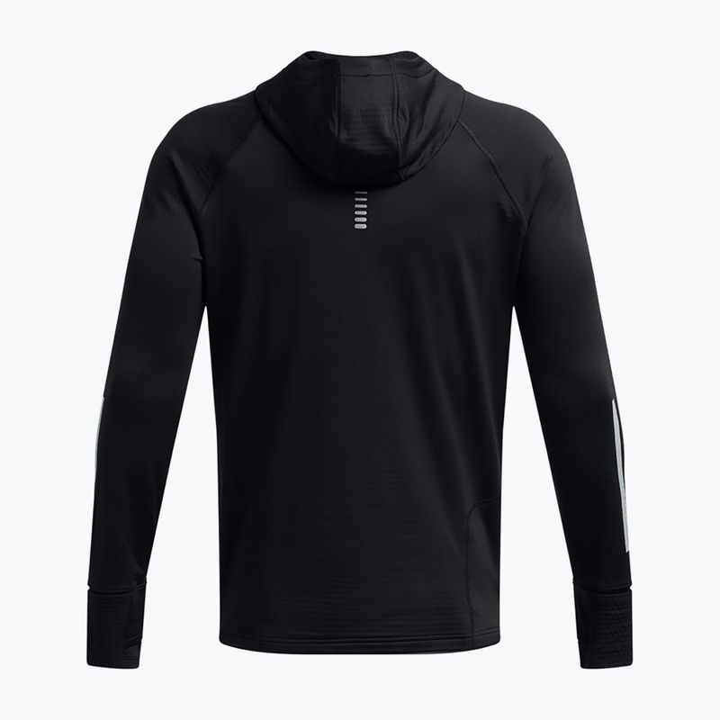 Pánska bežecká mikina Under Armour Launch Elite CW Balaclava Hoody black/reflective 5