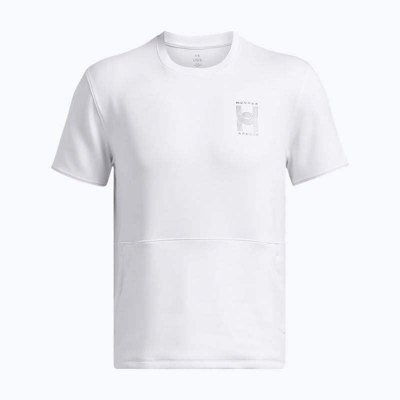 Pánske tričko Under Armour Run Anywhere SS white/morph green/black 3