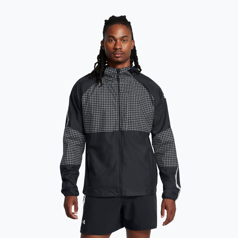 Pánska bunda Under Armour Launch Elite CW čierna/reflexná 