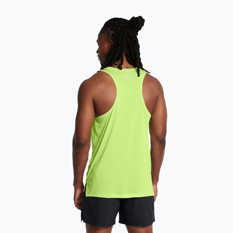 ánske bežecké tielko Under Armour Launch Singlet morph green/reflexné 2