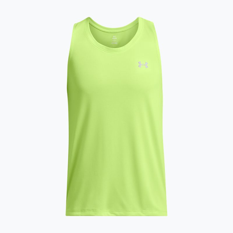 ánske bežecké tielko Under Armour Launch Singlet morph green/reflexné 3