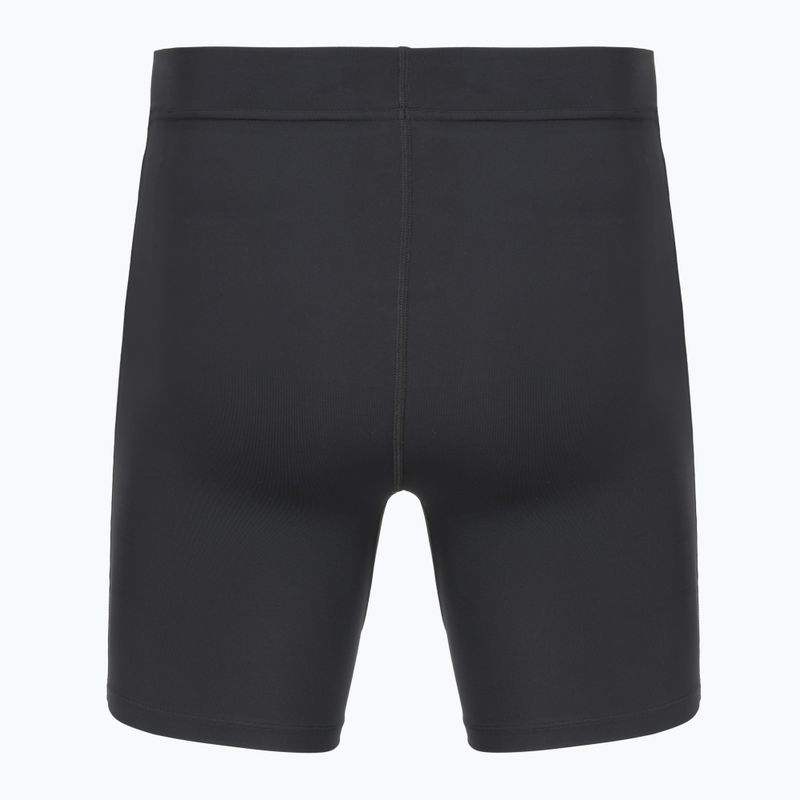 Pánske bežecké legíny Under Armour Launch Half Tights black/black/metallic silver 2