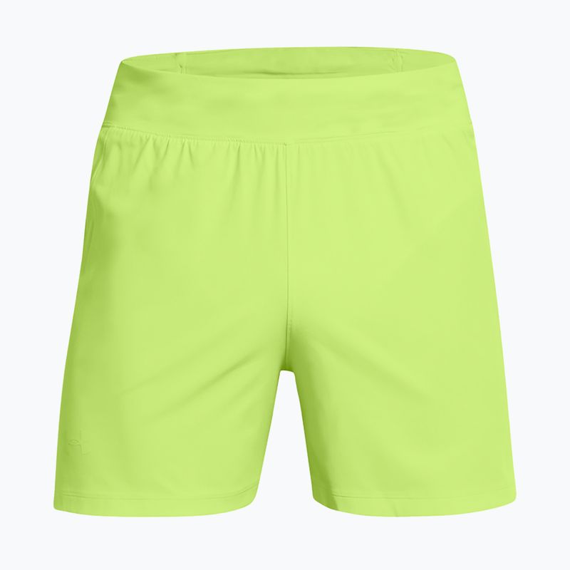 Pánske šortky na behanie Under Armour Launch Elite 5" morph green/morph green/reflective 5