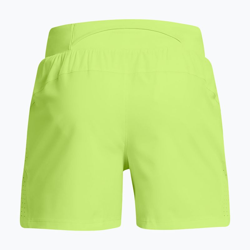 Pánske šortky na behanie Under Armour Launch Elite 5" morph green/morph green/reflective 6