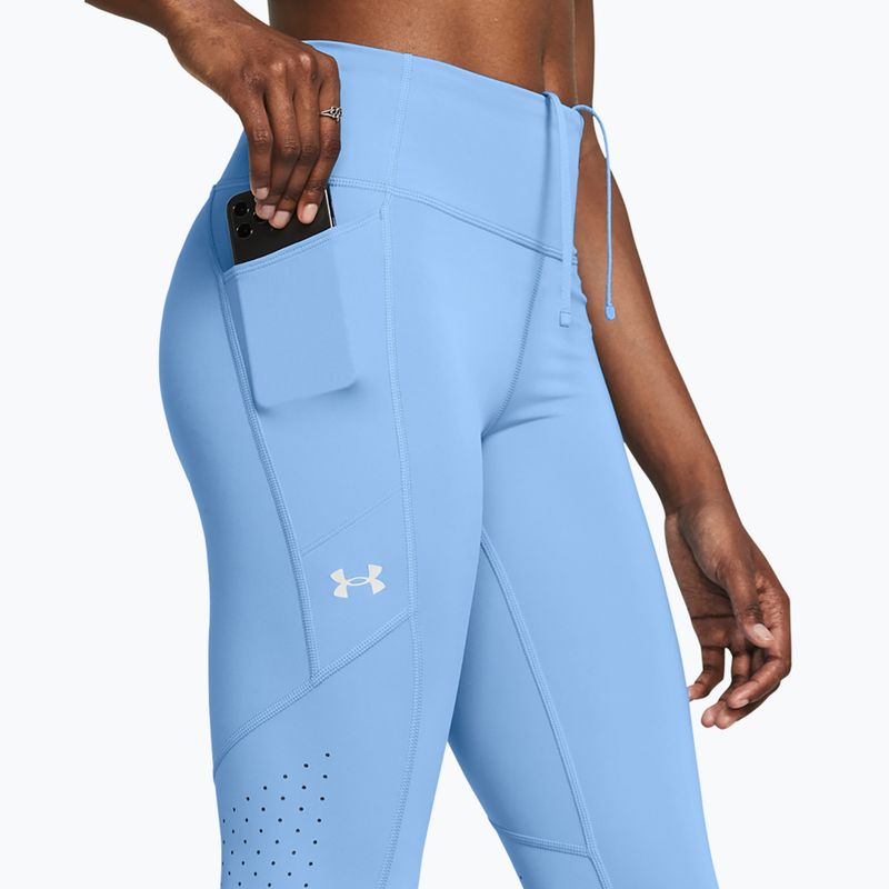 Dámske bežecké legíny Under Armour Launch Ankle  horizon blue/horizon blue/reflexné 4