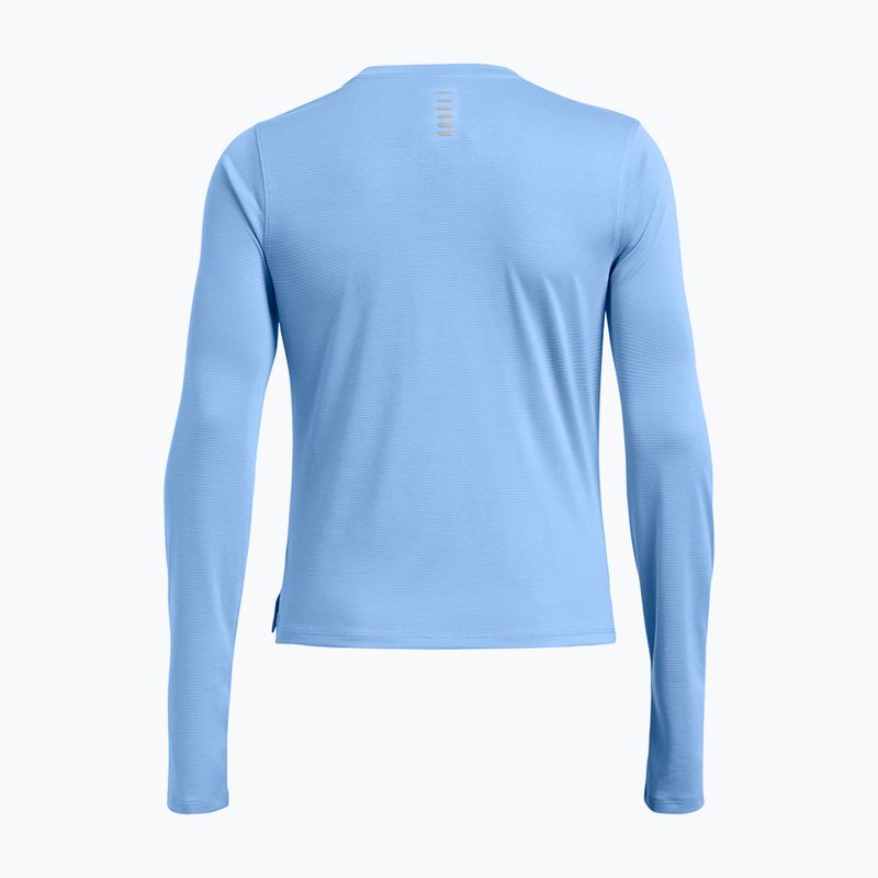 Dámske bežecké tričko s dlhým rukávom Under Armour Launch horizon blue/reflexné 2