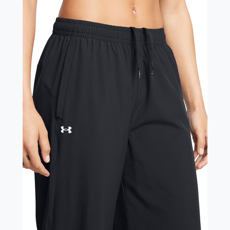 Dámske nohavice Under Armour Rival Wide Leg black/white 4