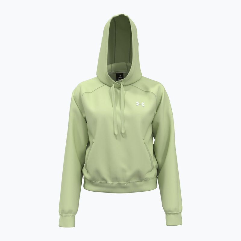 Dámska mikina Under Armour Pro Fleece Hoodie retro green/white