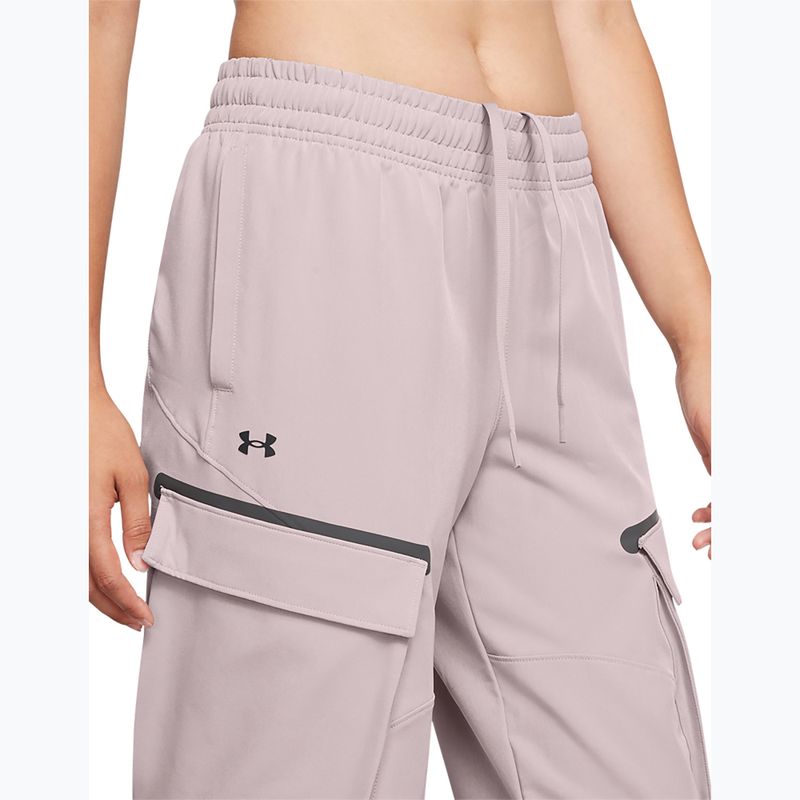 Dámske nohavice Under Armour Unstoppable Cargo tetra grey/black 5
