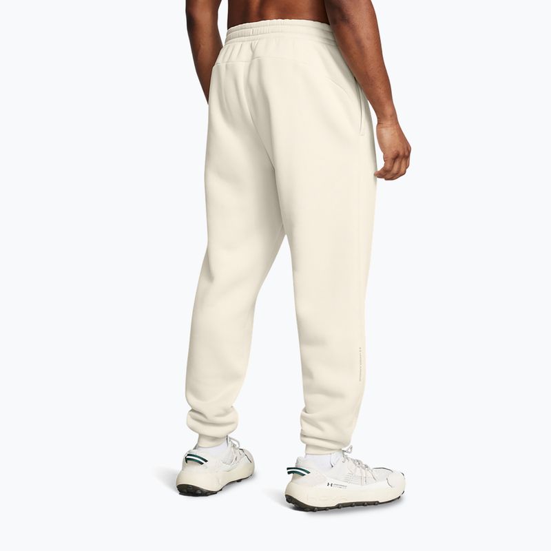 Pánske tepláky Under Armour Fleece Pro Joggers summit white/khaki base 3