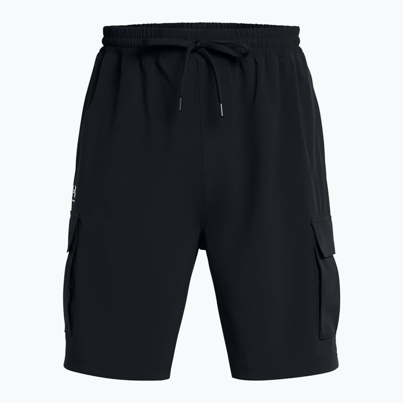 Pánske tréningové šortky Under Armour Vibe Woven Cargo black/white