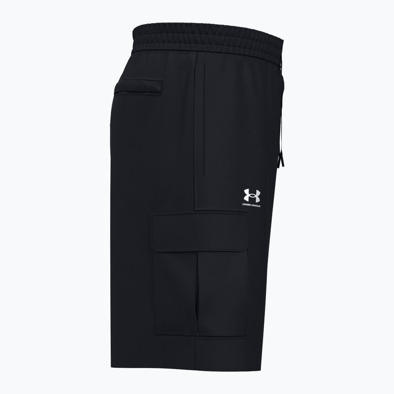 Pánske tréningové šortky Under Armour Vibe Woven Cargo black/white 3