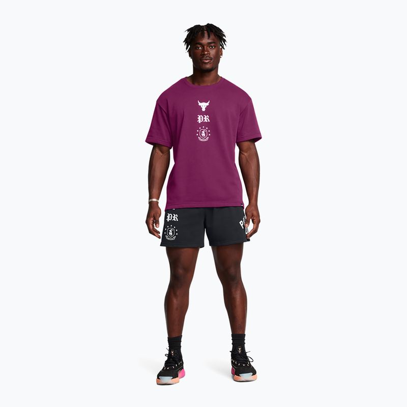 Pánske šortky Under Armour Project Rock Terry Badge Of Honor Fleece black 2