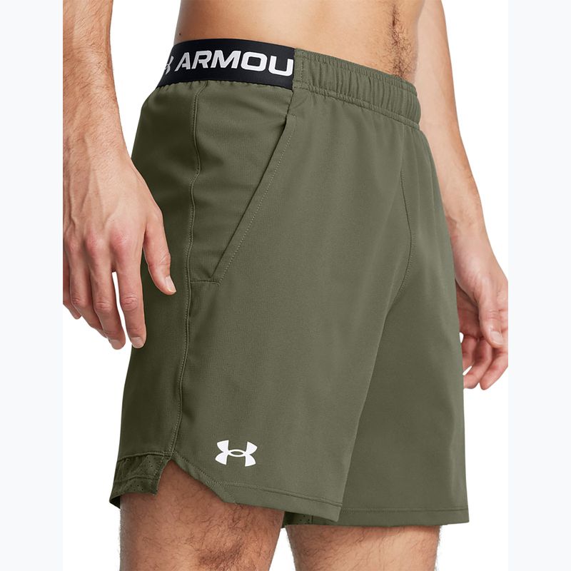 Pánske tréningové šortky Under Armour UA Vanish Woven 6in marine green/white 4