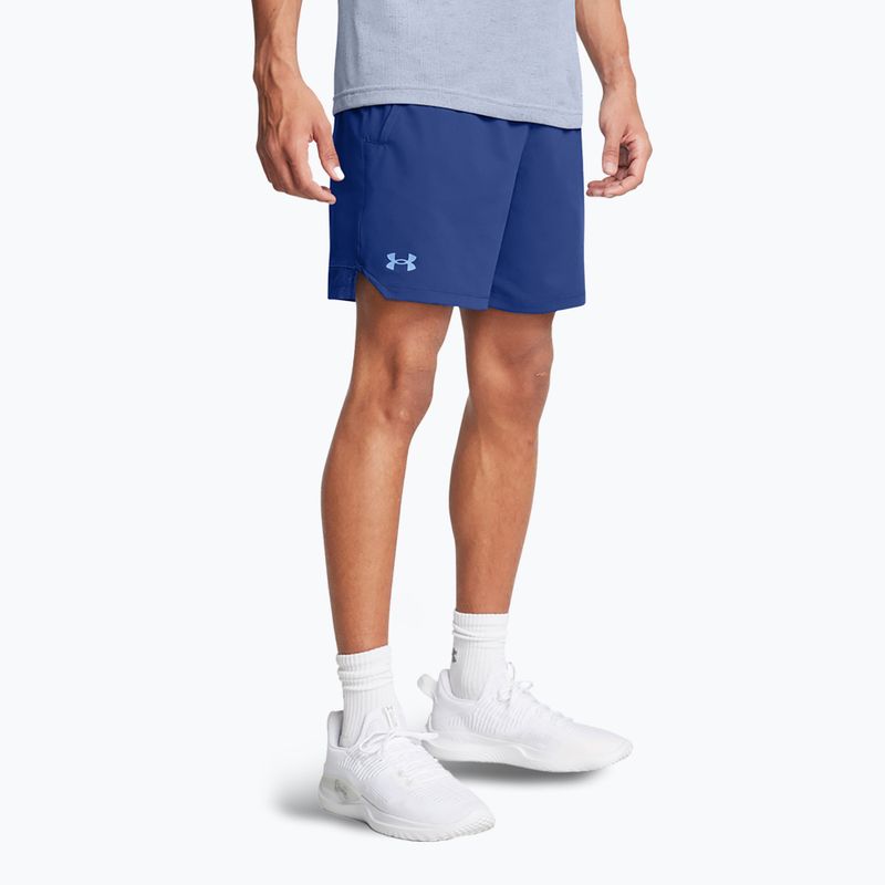 Pánske tréningové šortky Under Armour UA Vanish Woven 6in tech blue/horizon blue